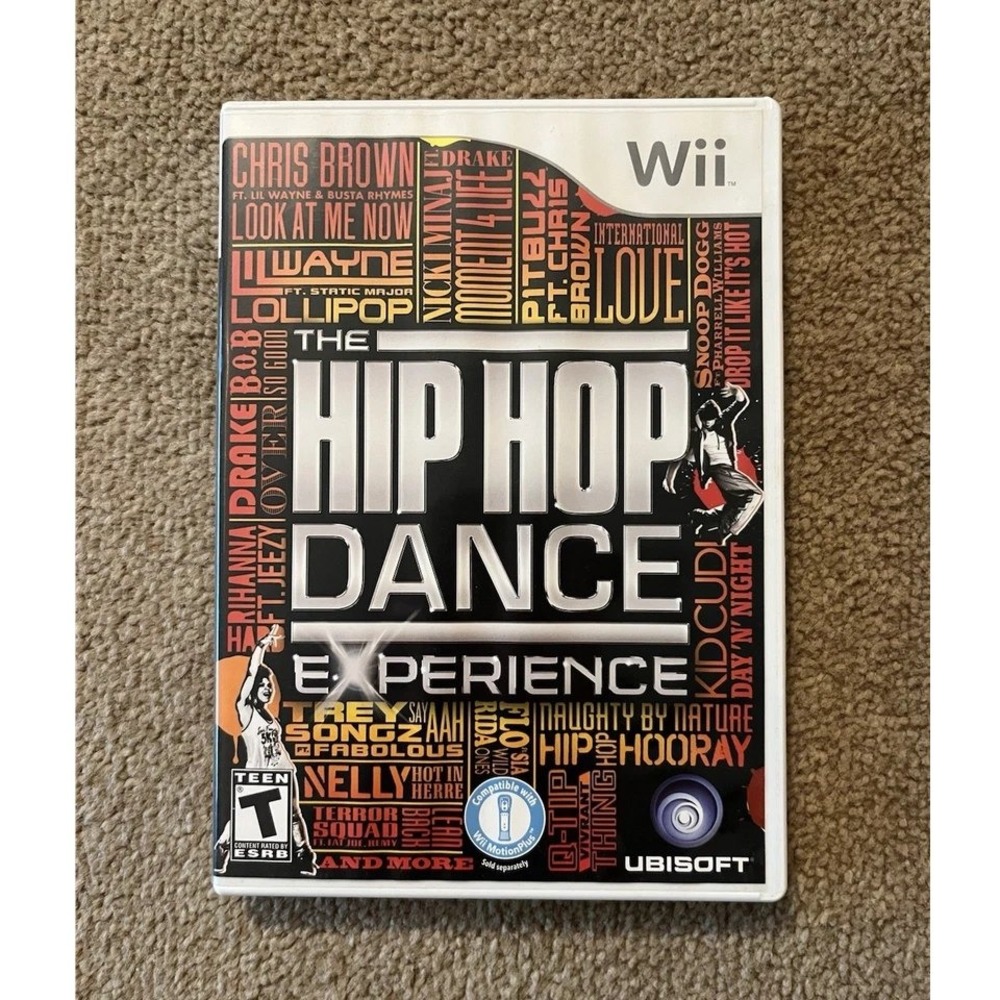 The Hip Hop Dance Experience Nintendo Wii Ubisoft 2012 RVL-P-SUOE missing manual